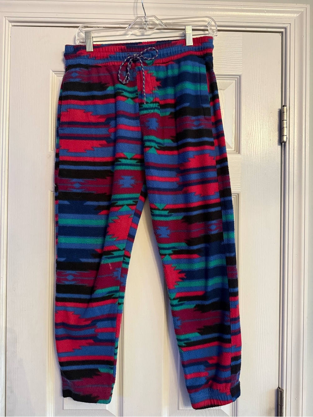 Urban Outfitters Multicolor Aztec-Stripe Fleece Joggers